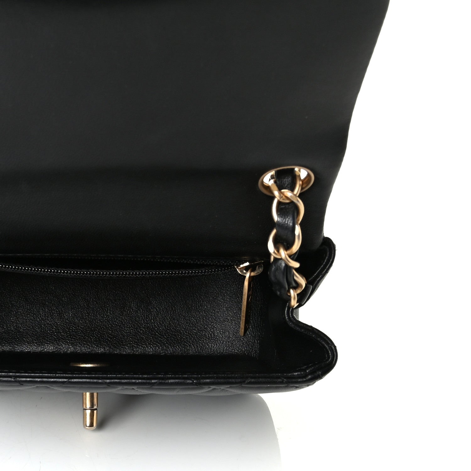 Chanel Lambskin Quilted Mini Square Flap Black 4 of 4