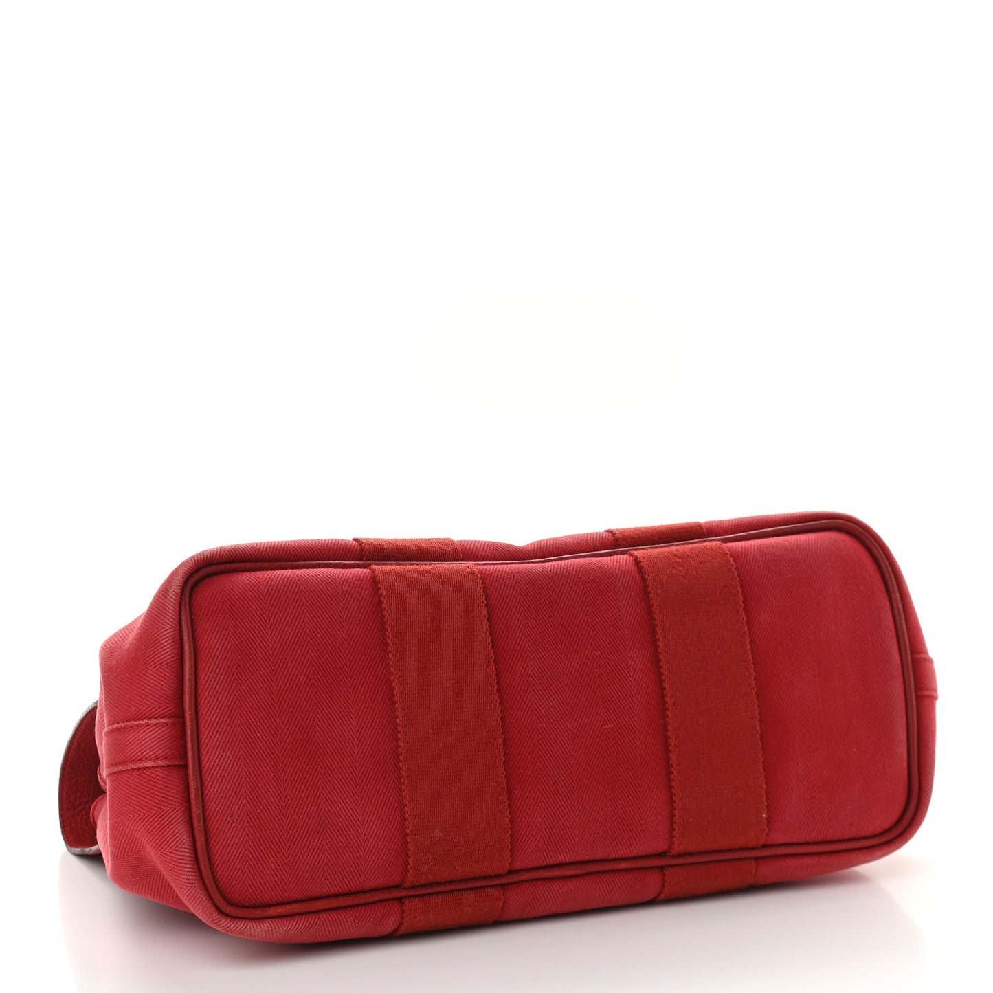 Chevron Herringbone Toile Vache Liegee Valparaiso Tote PM Rouge Garance