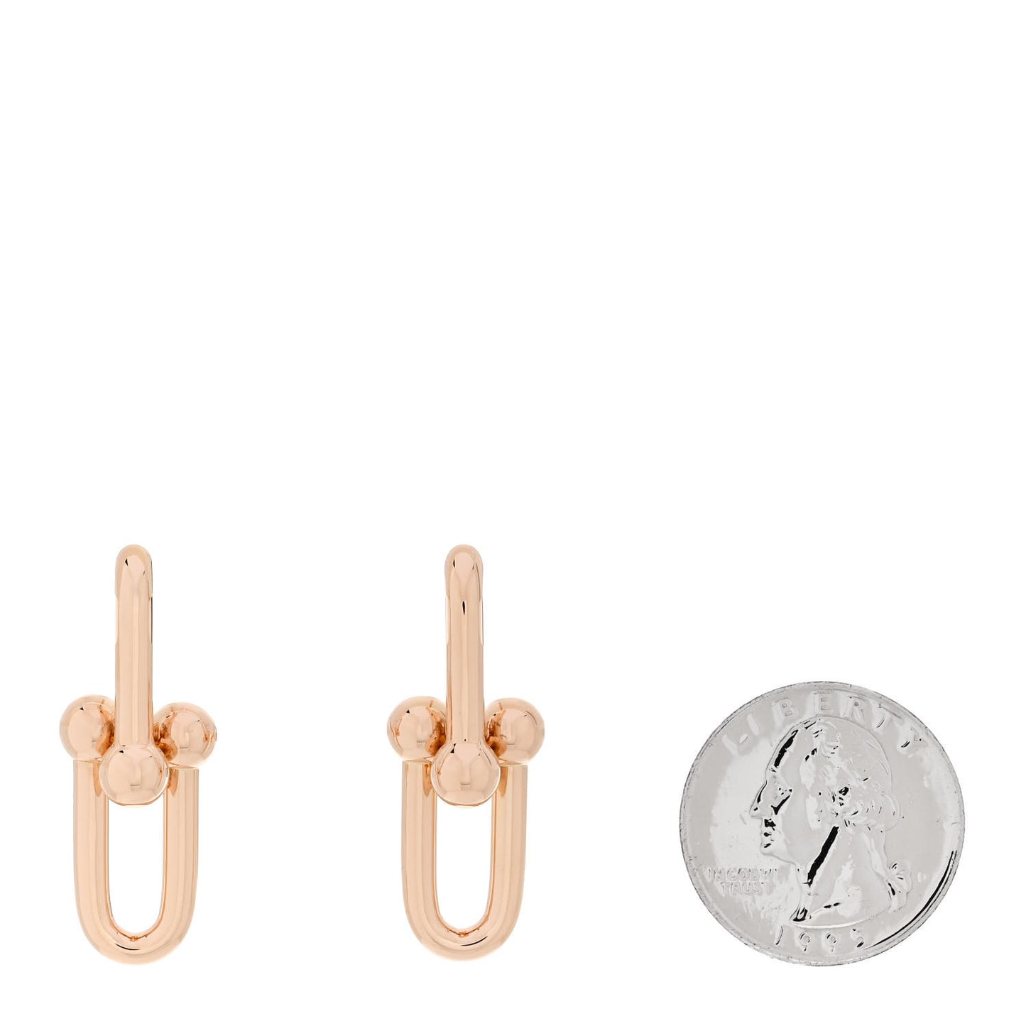 18K Rose Gold Large HardWear Link Earrings