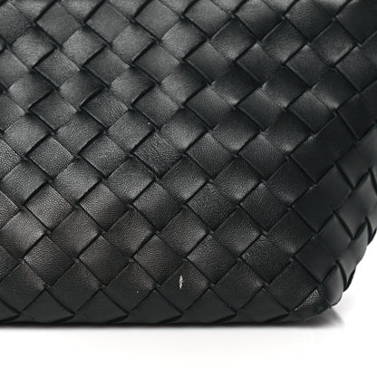 Bottega Veneta Nappa Intrecciato Tie Shoulder Bag Black Black 10 of 10