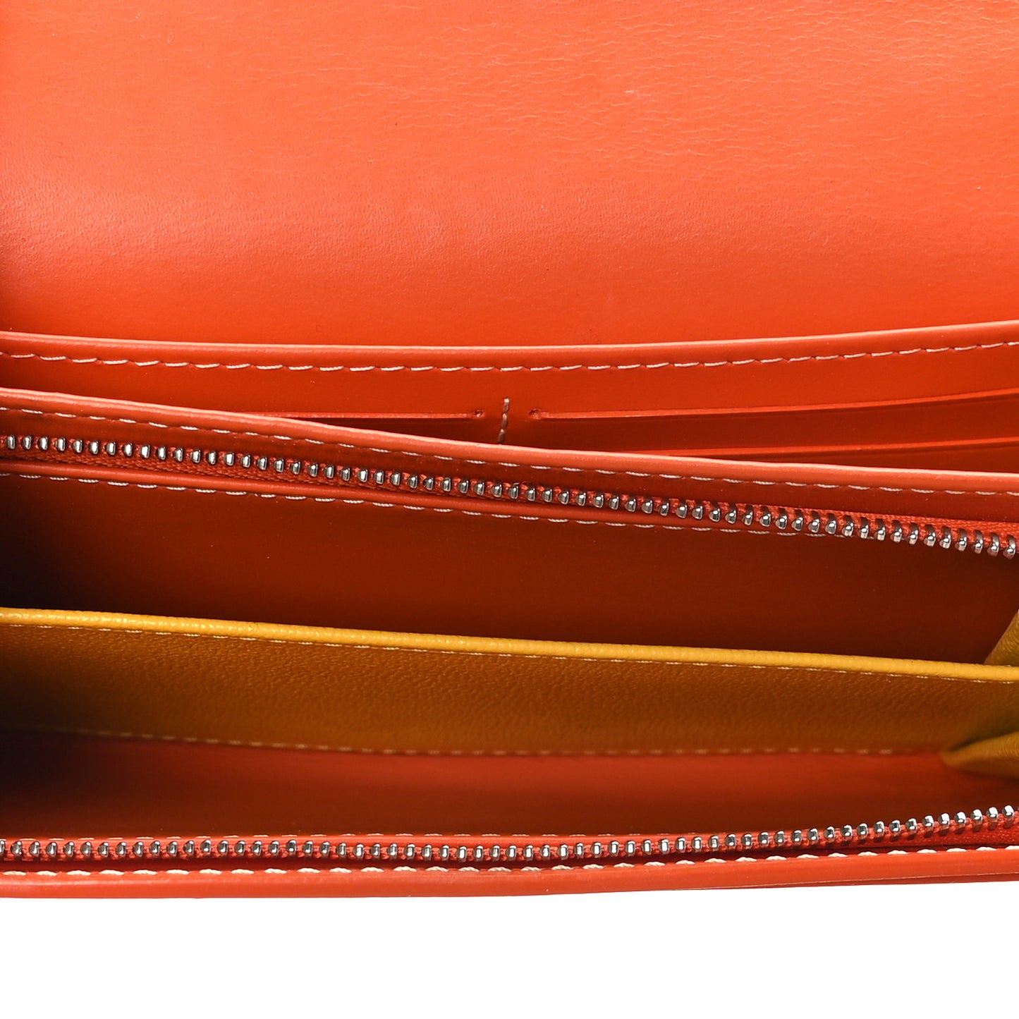 Goyardine Varenne Long Wallet Orange
