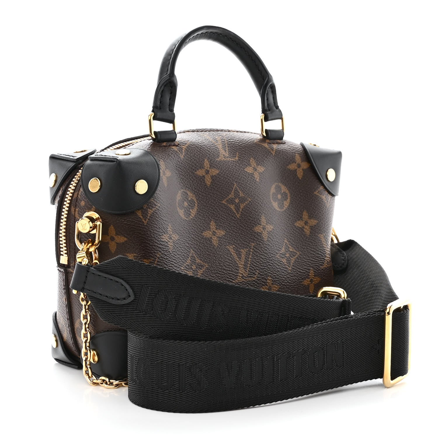 Louis Vuitton Monogram Petite Malle Souple Black 3 of 10