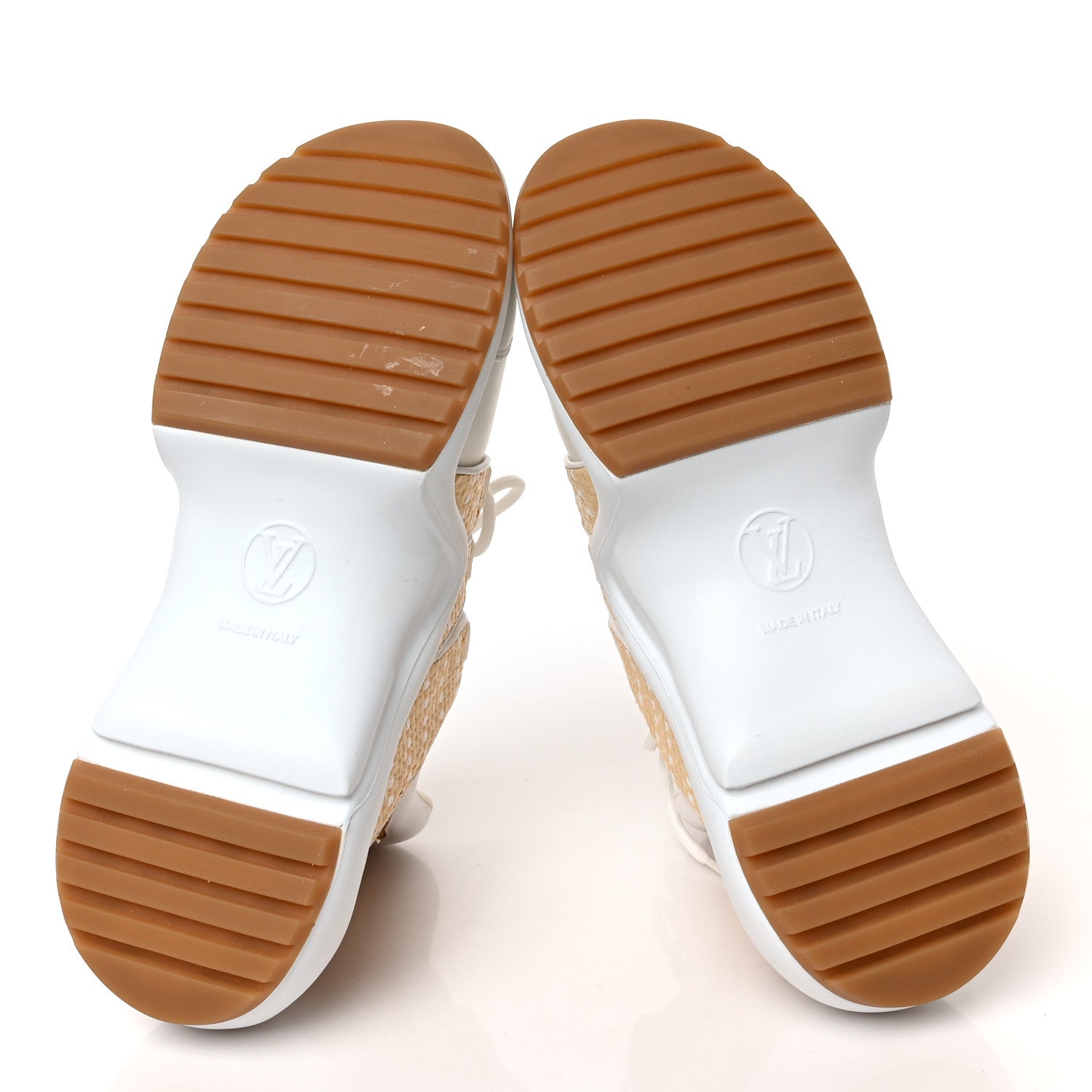 Louis Vuitton Raffia Calfskin LV Archlight Sneakers 37 Natural 5 of 6