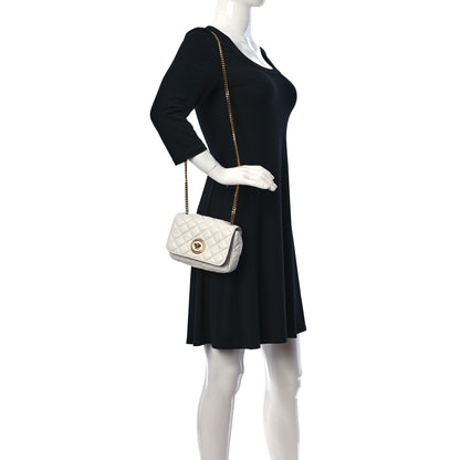 Versace Nappa Quilted Small Medusa Chain Crossbody White 2 of 10