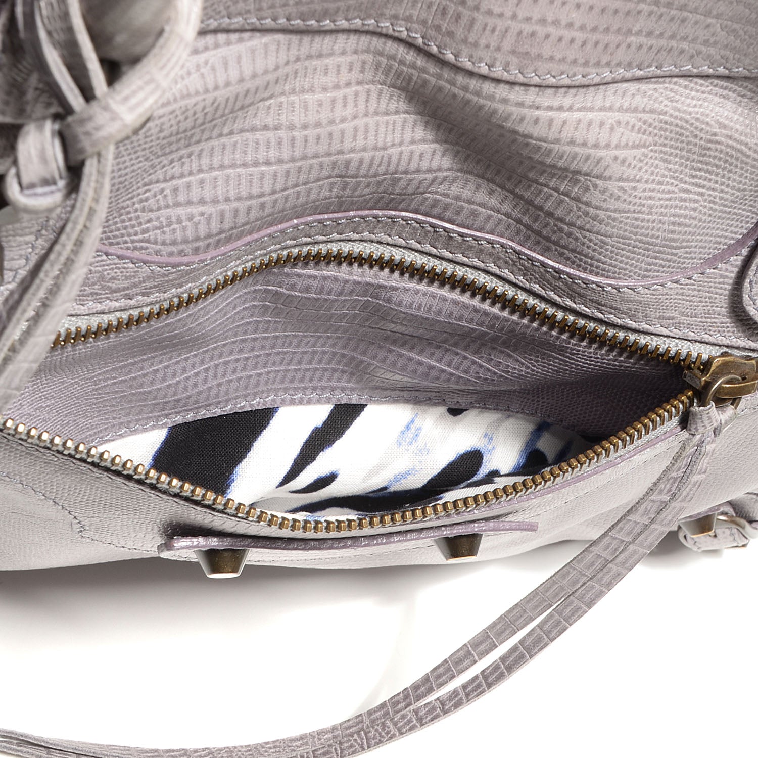 Balenciaga Agneau Lizard Embossed City Fer 12 of 12