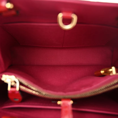 Louis Vuitton Vernis Montaigne BB Magenta 5 of 10
