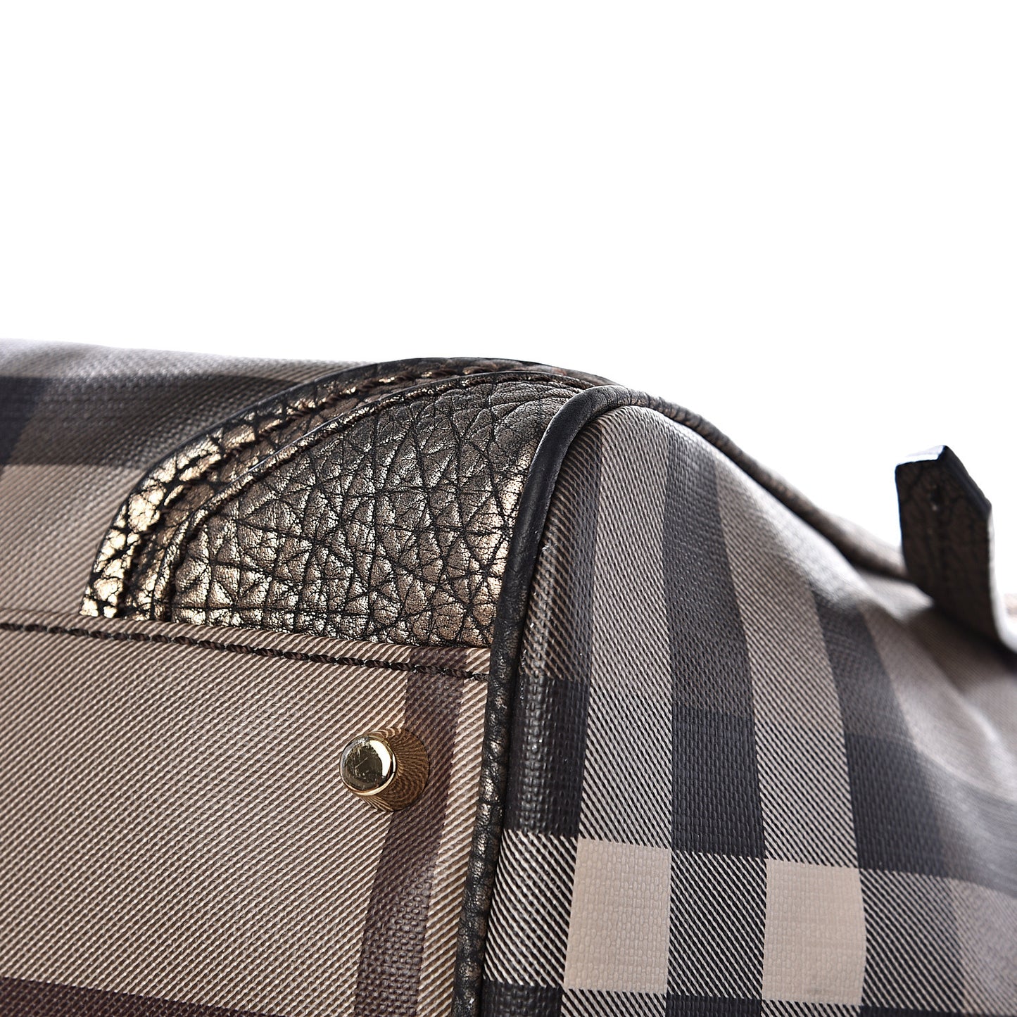 Smoked Check Small Canterbury Tote Anthracite