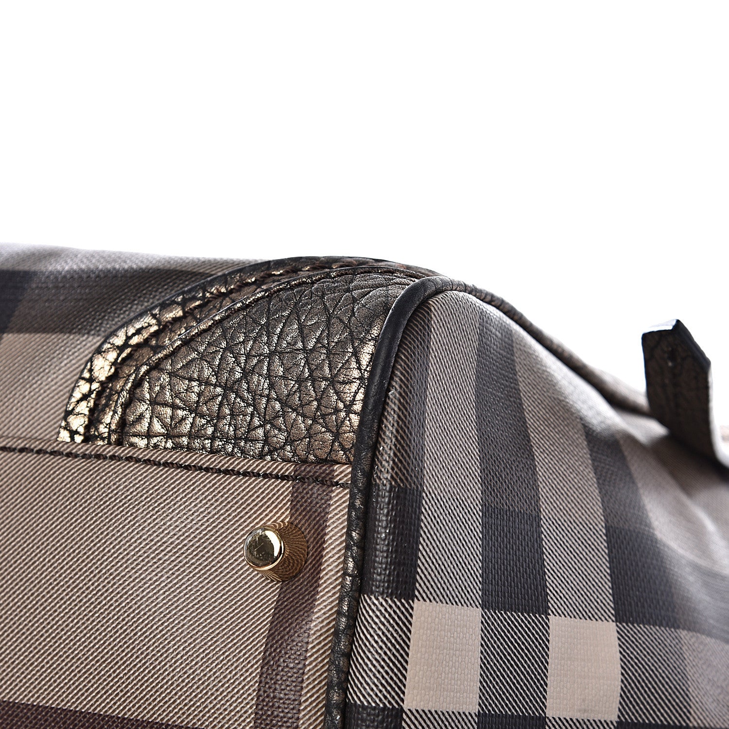 Burberry Smoked Check Small Canterbury Tote Anthracite 10 of 17