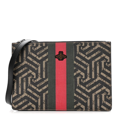 Gucci GG Supreme Monogram Caleido Web Messenger Beige Ebony 1 of 11