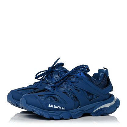 Balenciaga Mesh Nylon Mens Track LED Sneakers 41 Blue Grey White 3 of 9