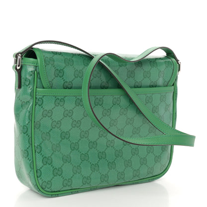 Gucci Monogram GG Childrens Messenger Bag Green 3 of 10