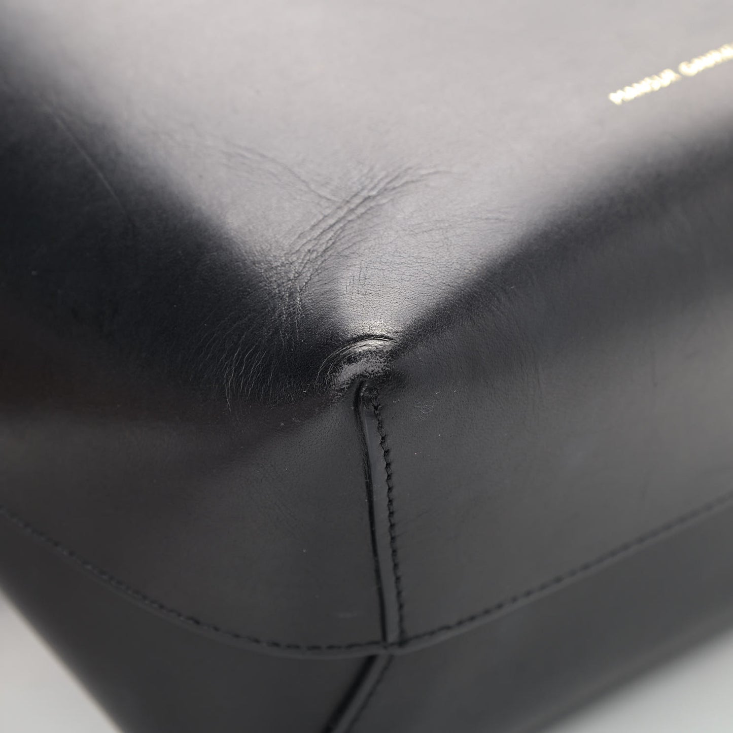 Calfskin Mini Bucket Bag Black Ballerina