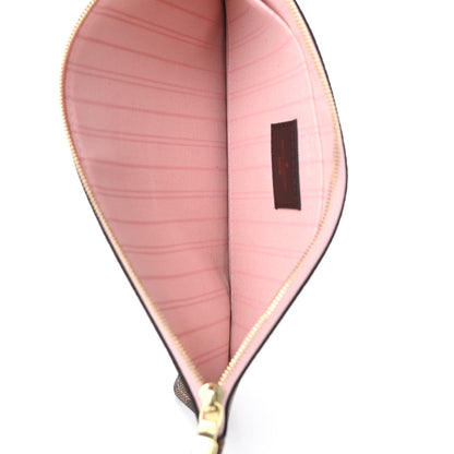 Louis Vuitton Damier Ebene Neverfull MM GM Pochette Rose Ballerine 5 of 7