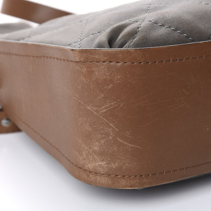 Chanel Calfskin Country Chic Stitched Hobo Grey 6 of 11