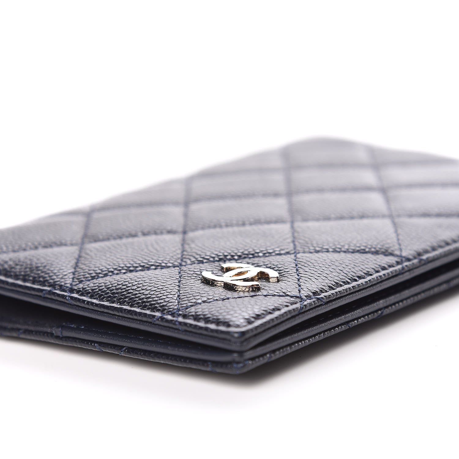 Chanel Caviar Quilted Passport Holder Navy 9 of 12