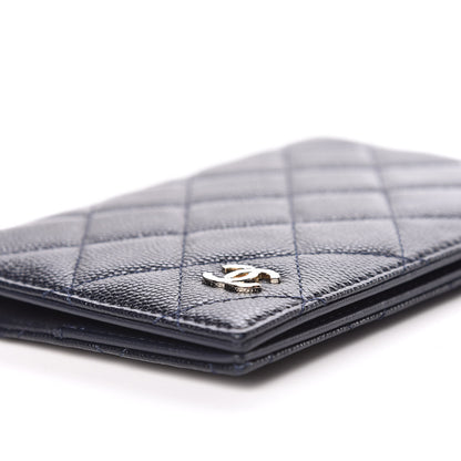 Chanel Caviar Quilted Passport Holder Navy 9 of 12
