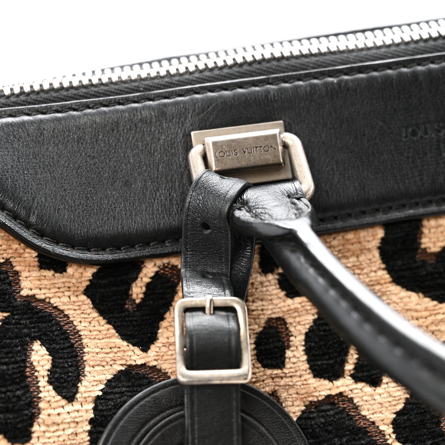Louis Vuitton Jacquard Velvet Leopard Print Stephen Sprouse Speedy 11 of 15