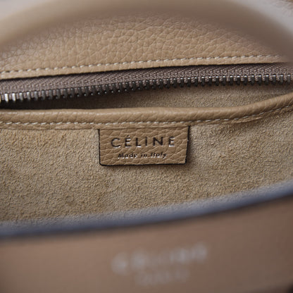 Celine Drummed Calfskin Nano Luggage Dune 7 of 10