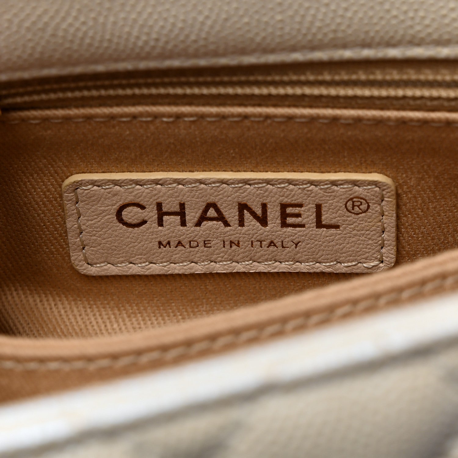 Chanel Iridescent Caviar Quilted Mini Coco Handle Flap White 6 of 10