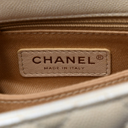 Chanel Iridescent Caviar Quilted Mini Coco Handle Flap White 6 of 10