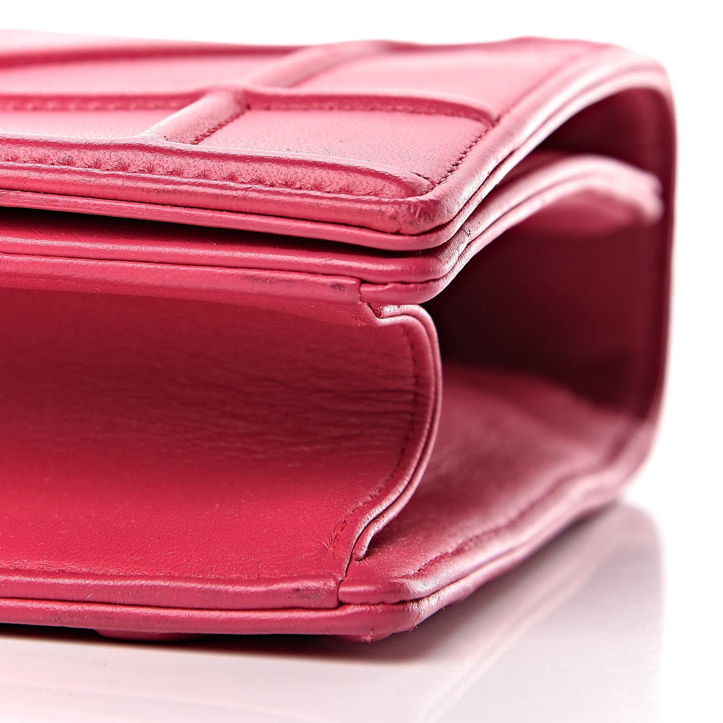 Lambskin Medium Diorama Flap Bag Fuchsia