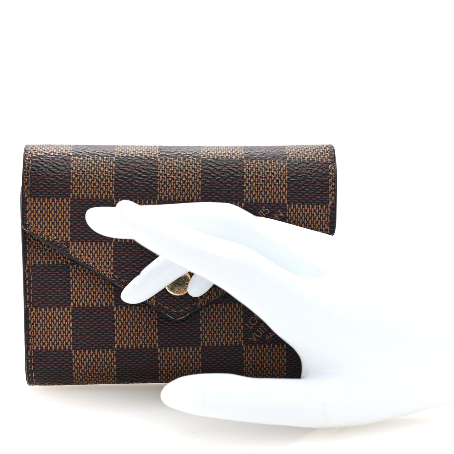 Damier Ebene Victorine Wallet Red