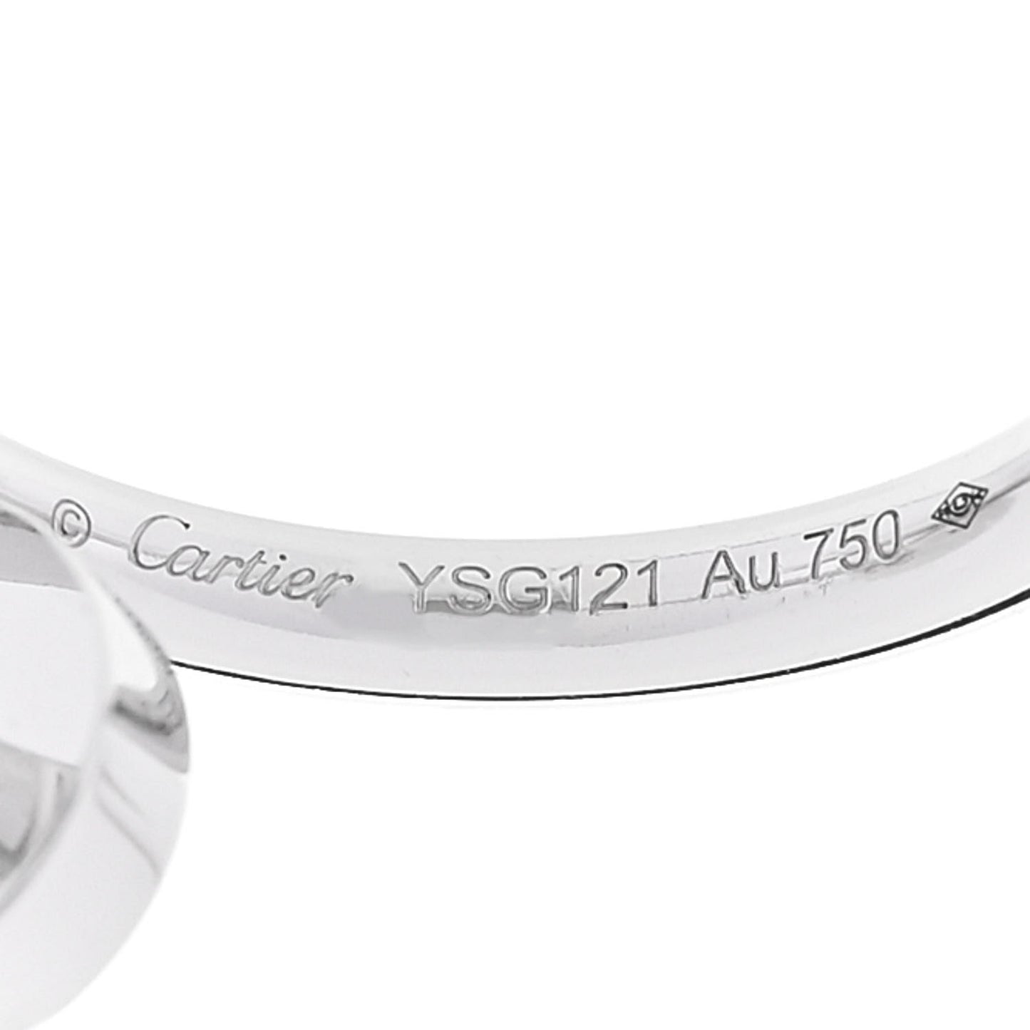 18K White Gold Juste Un Clou Hoop Earrings