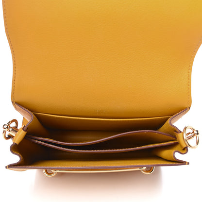 Hermes Evercolor Mini Sac Roulis Jaune Ambre 5 of 10