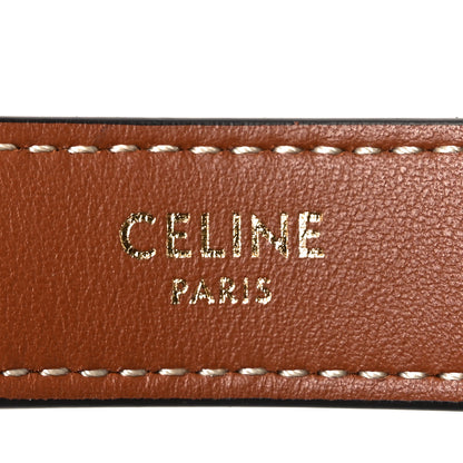 Celine Smooth Calfskin Medium Strap Ava Triomphe Shoulder Bag Tan 6 of 9