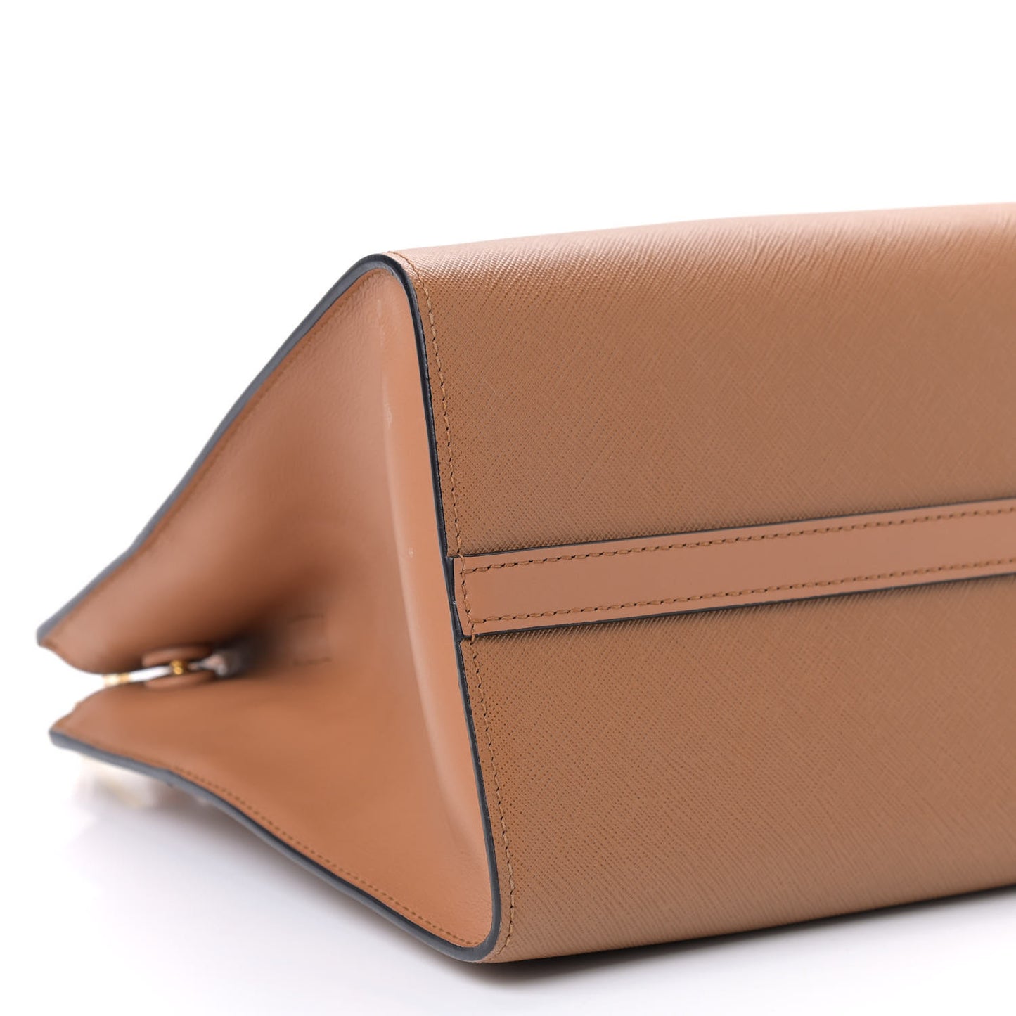 Saffiano City Calf Medium Esplanade Tote Caramel
