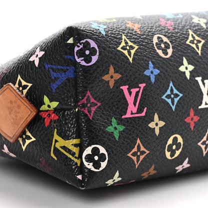 Louis Vuitton Monogram Multicolor Cosmetic Pouch Black Grenade 7 of 9