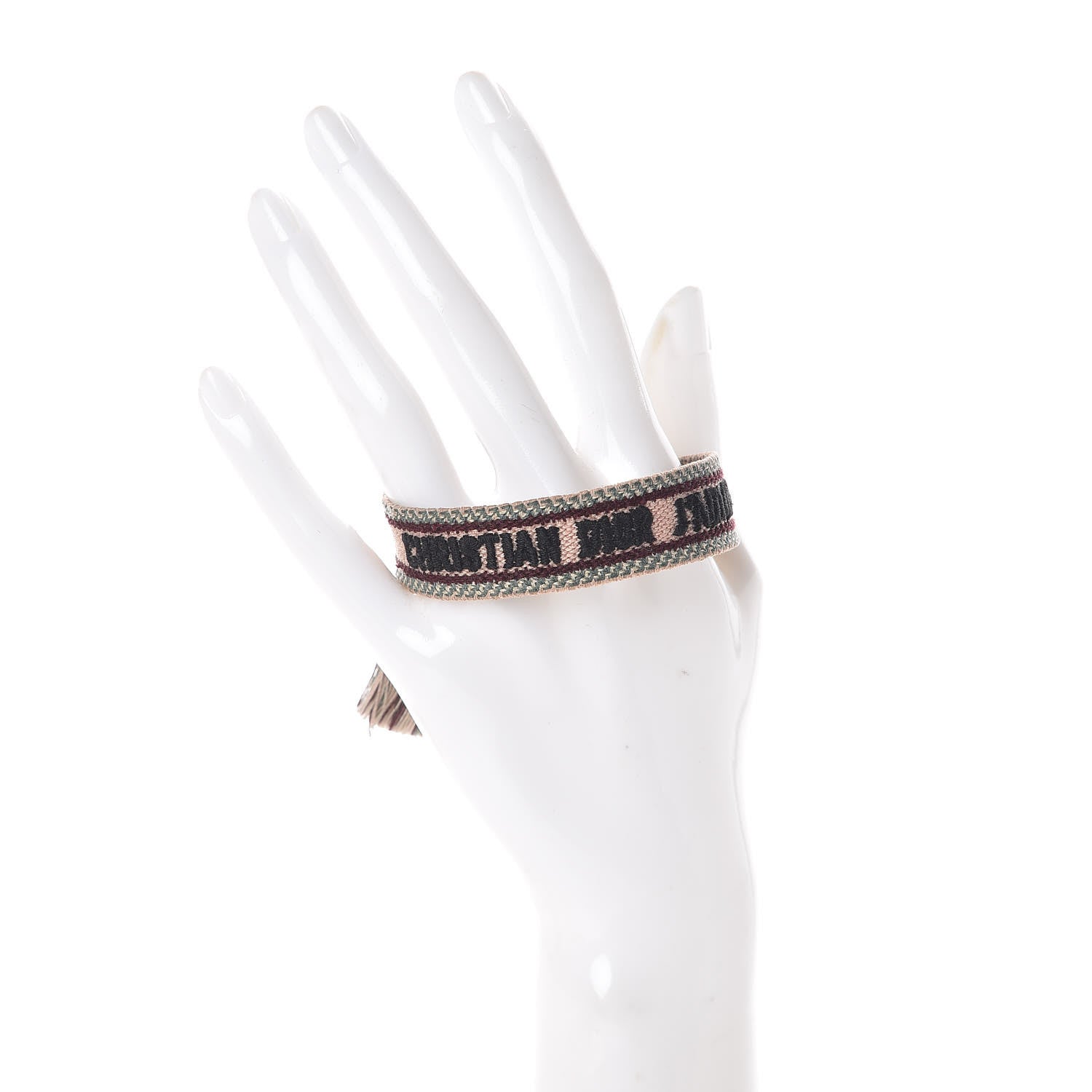 Christian Dior Woven Cotton J'Adior Friendship Bracelet Pink Multicolor 2 of 3