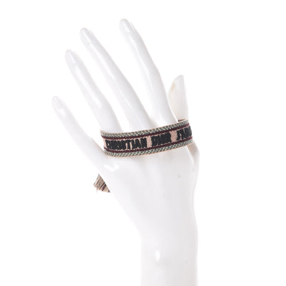 Christian Dior Woven Cotton J'Adior Friendship Bracelet Pink Multicolor 2 of 3