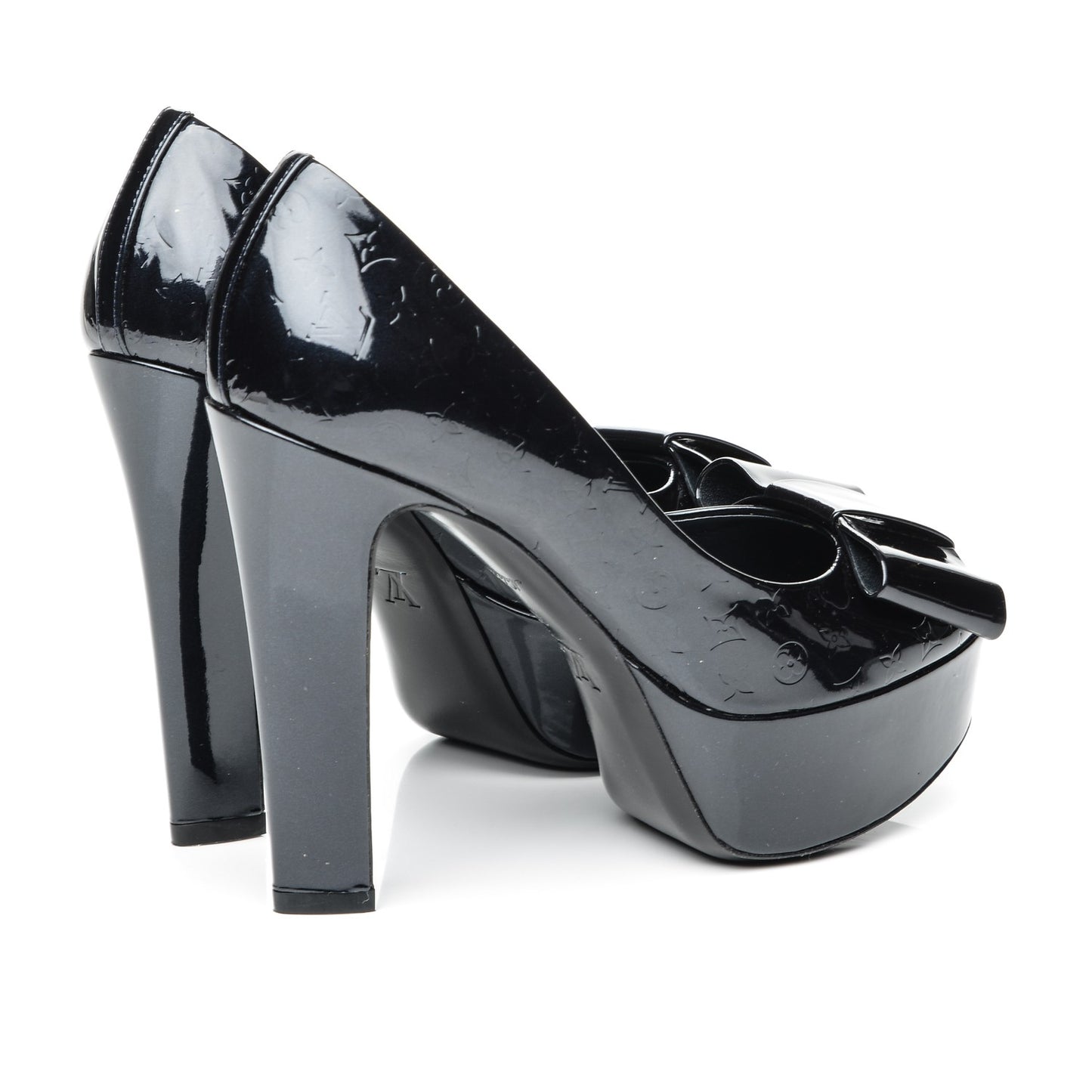 Vernis True Peep Toe Pumps 37 Blue Infini