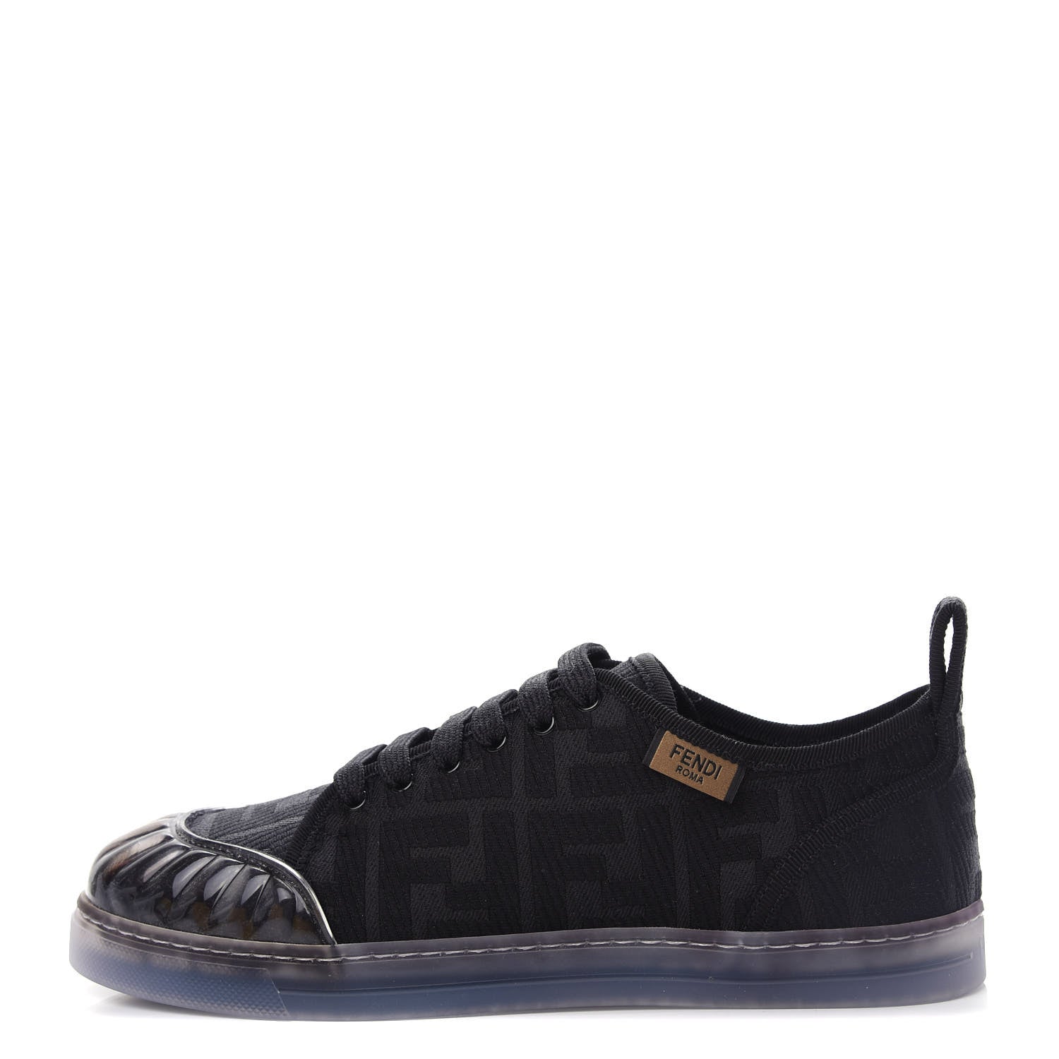 Fendi Corda FF Promenade Low Top Sneakers 37 Black 1 of 11