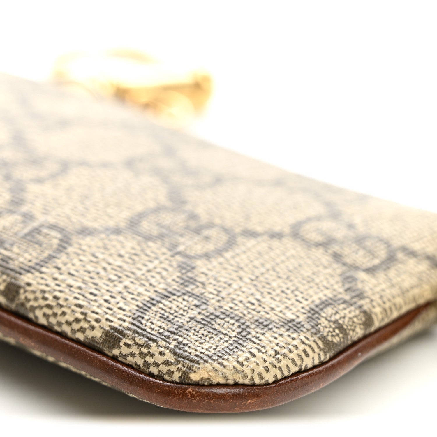 Gucci GG Supreme Monogram Key Case Beige Ebony Cuir 9 of 9