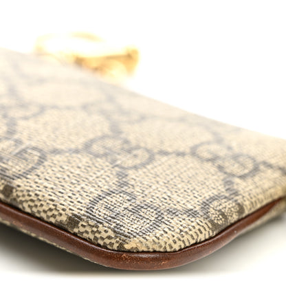 Gucci GG Supreme Monogram Key Case Beige Ebony Cuir 9 of 9