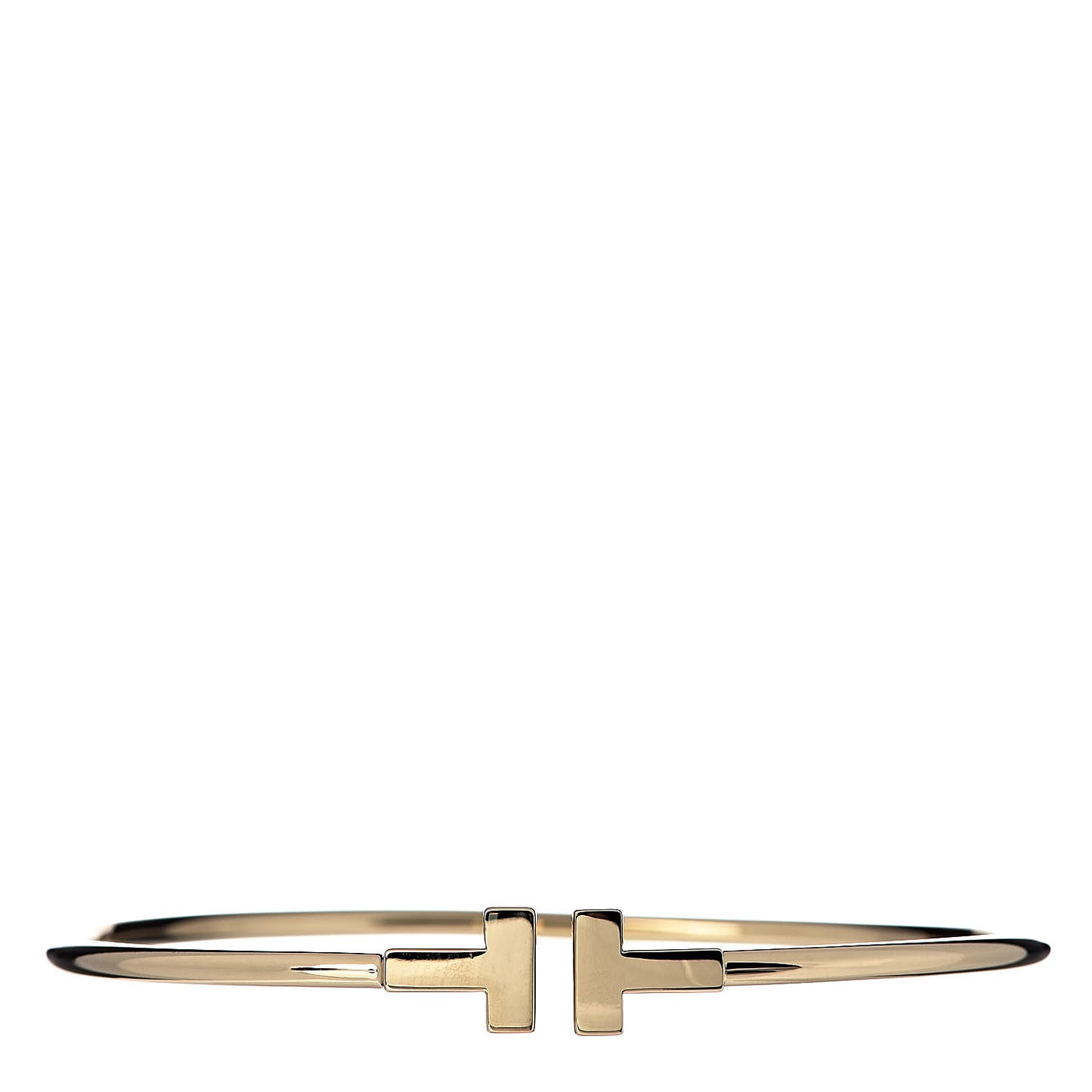 18K Yellow Gold Narrow T Wire Bracelet