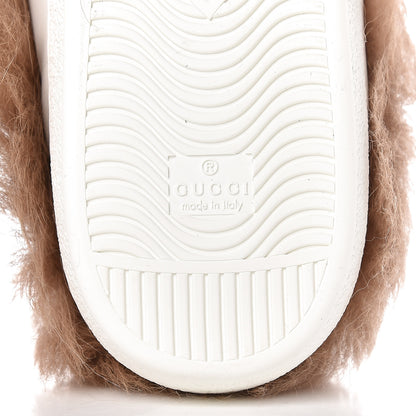 Gucci Calfskin Wool Web Bee Embroidered Mens Ace Sneakers 13.5 White 8 of 10
