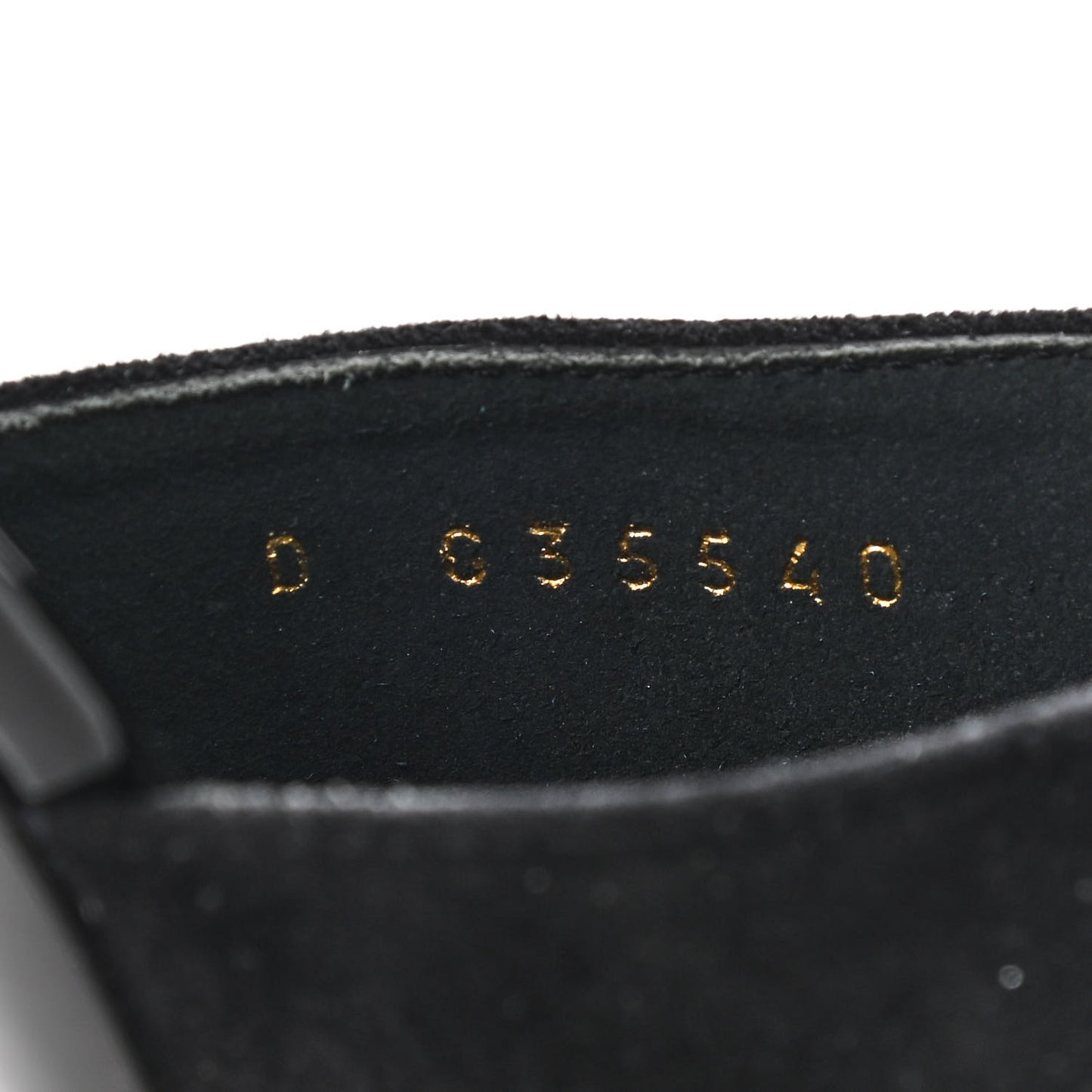 Suede Patent Calfskin Cap Toe Pearl Mule 36 Black