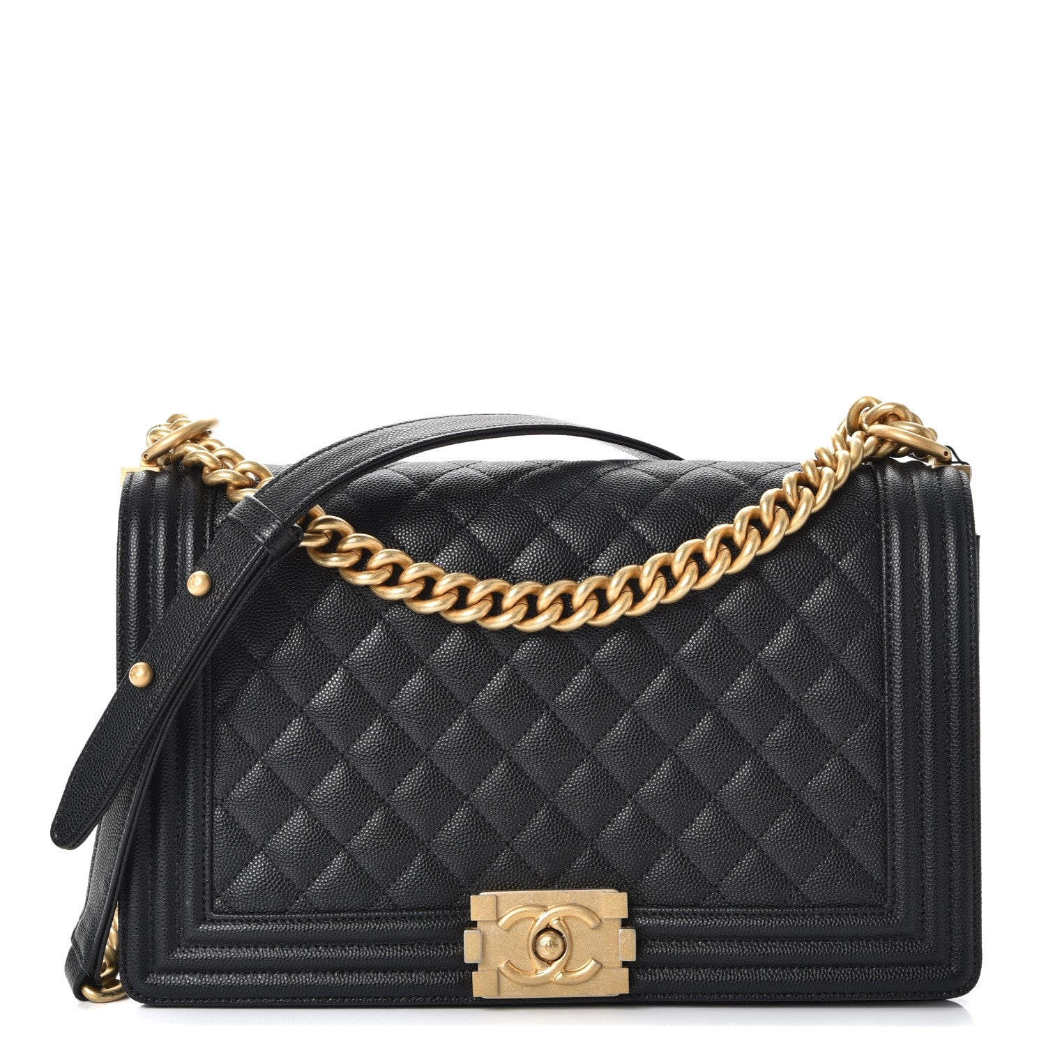 Chanel Caviar Quilted New Medium Boy Flap Black 1 of 7