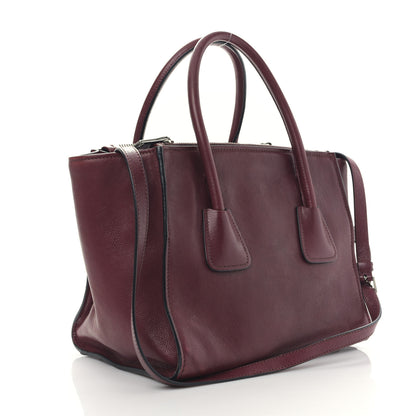 Prada Glace Calf Twin Pocket Tote Ametista 3 of 8