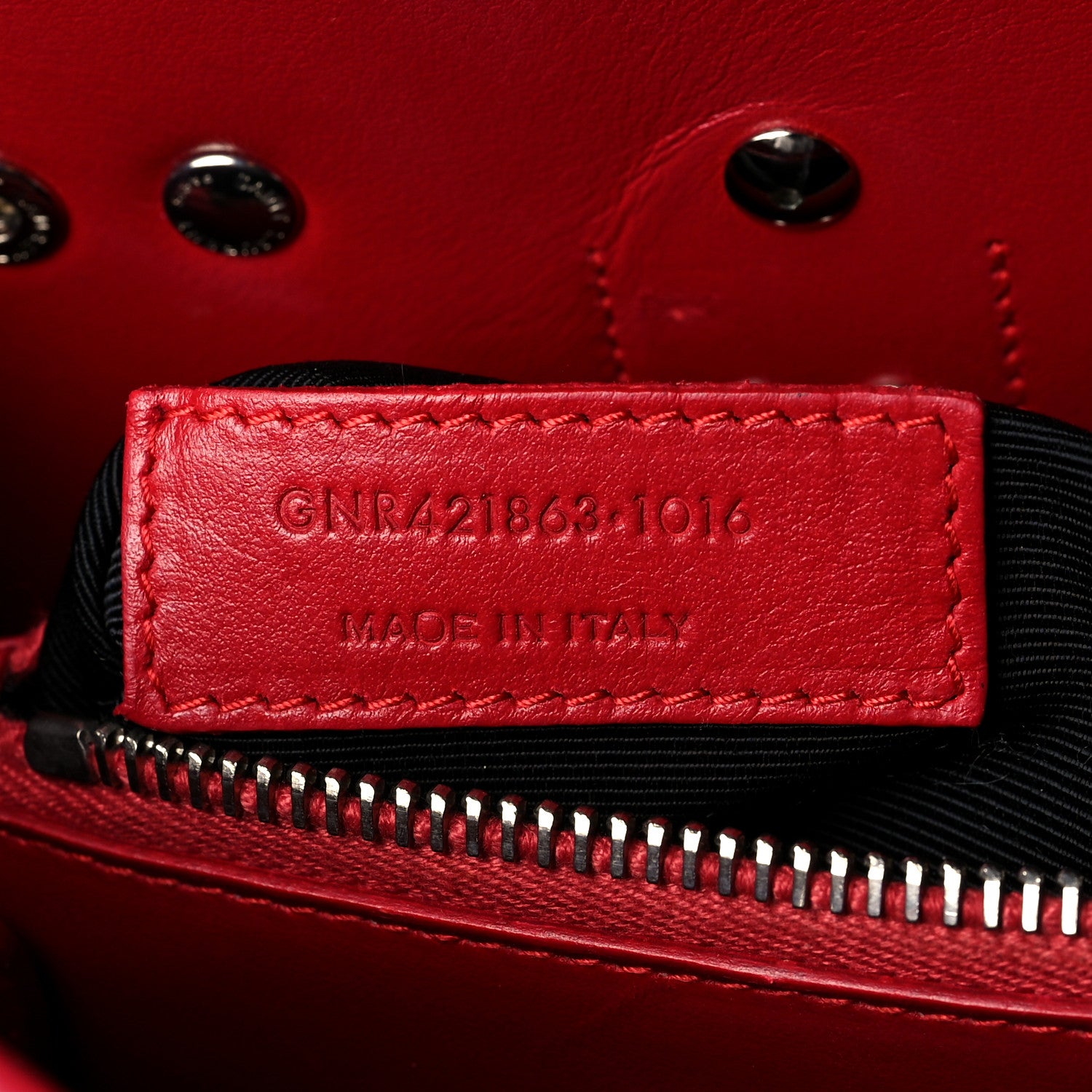 Saint Laurent Grained Calfskin Topstich Baby Sac De Jour Red 6 of 11