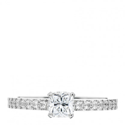 Tiffany Platinum Diamond .43ct Novo Cushion Cut Engagement Ring 52 6 1 of 6