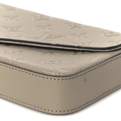 Louis Vuitton Empreinte Pochette Felicie Chain Wallet Tourterelle 14 of 16