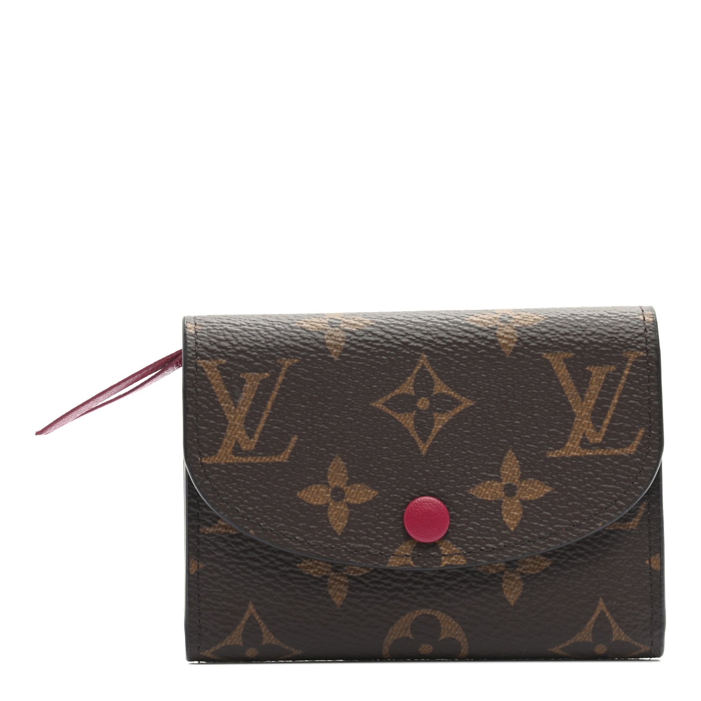 Monogram Rosalie Coin Purse Fuchsia