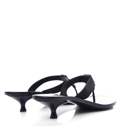 Gucci Nylon GG Reins Thong Sandals 37 Black 4 of 10