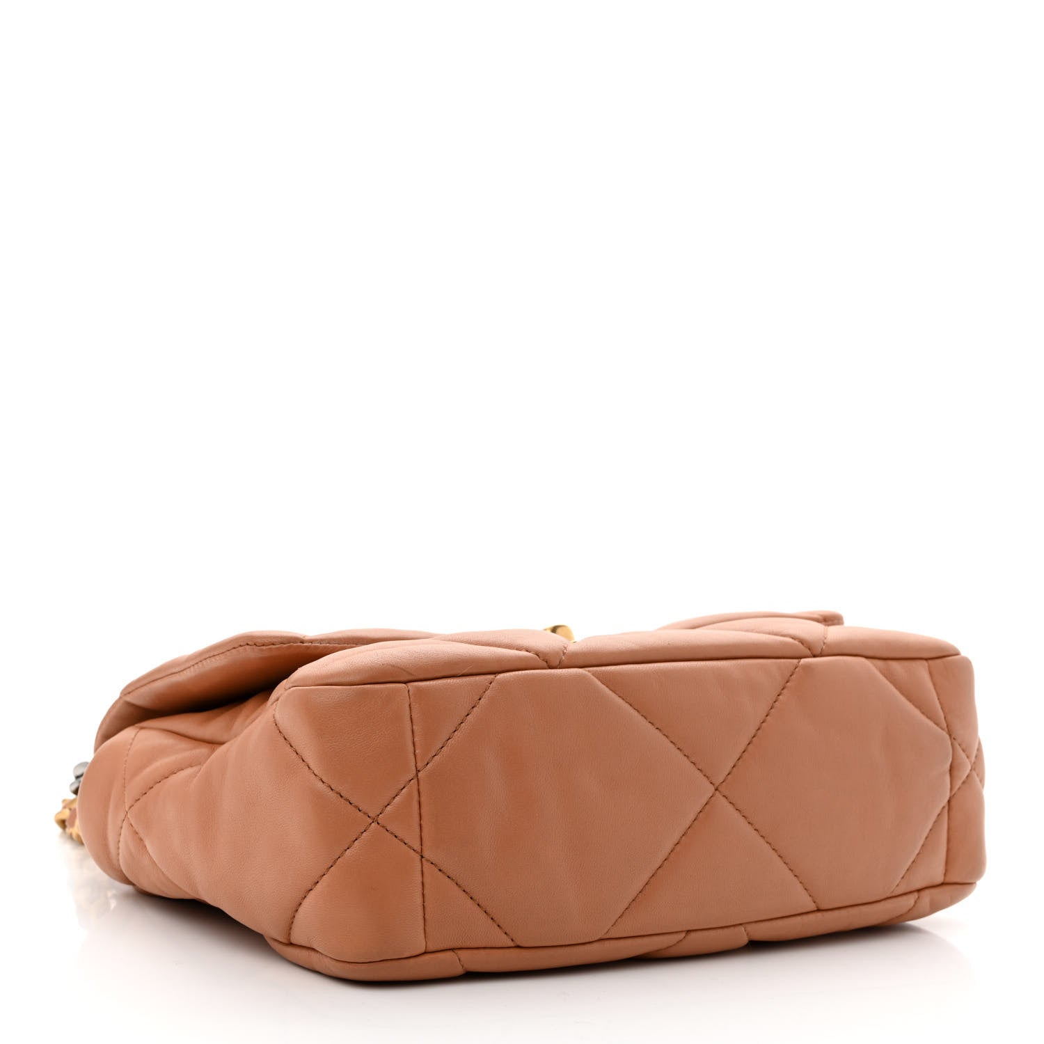 Chanel Lambskin Quilted Medium Chanel 19 Flap Brown 4 of 10