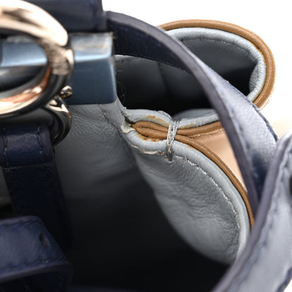 Fendi Nappa Mini Peekaboo Iconic Satchel Beige Blueberry Limone 14 of 14