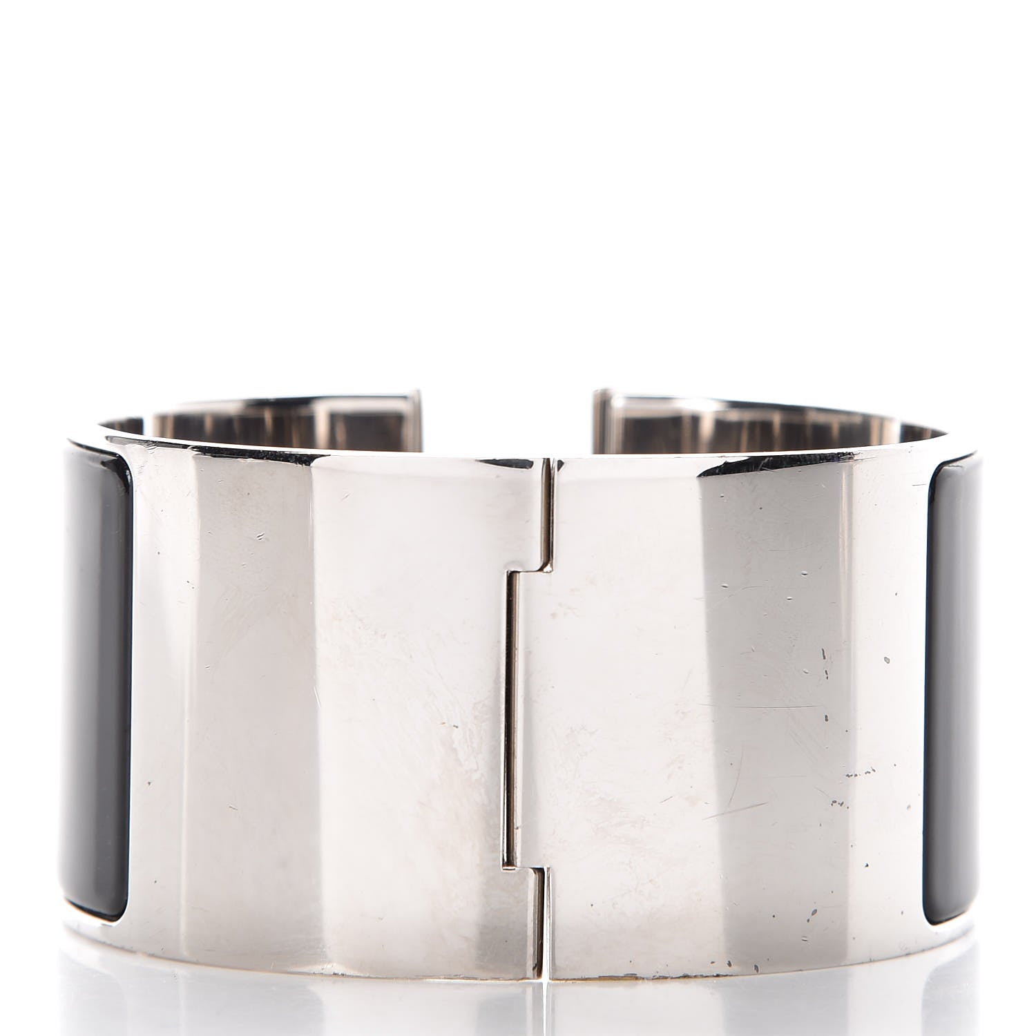 Hermes Enamel Extra Wide Clic Clac H Bracelet GM Black 3 of 6